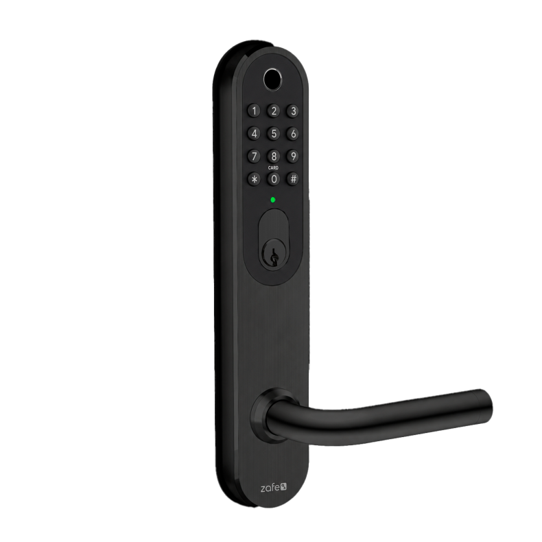 Zafe T-Lock Oval, rustfrit st�l. Fysiske knapper