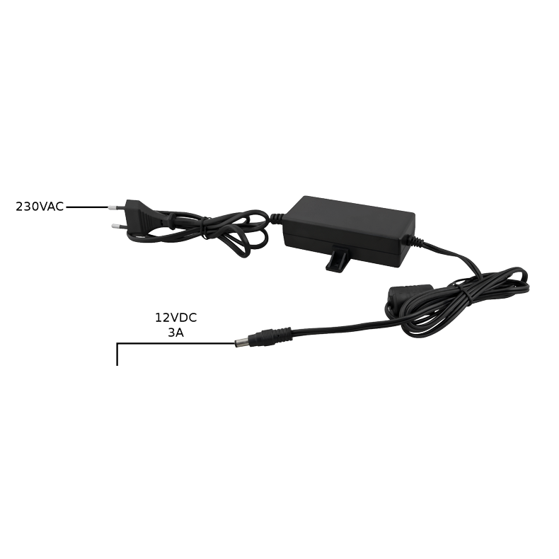Strmforsyning 12v 3000mA