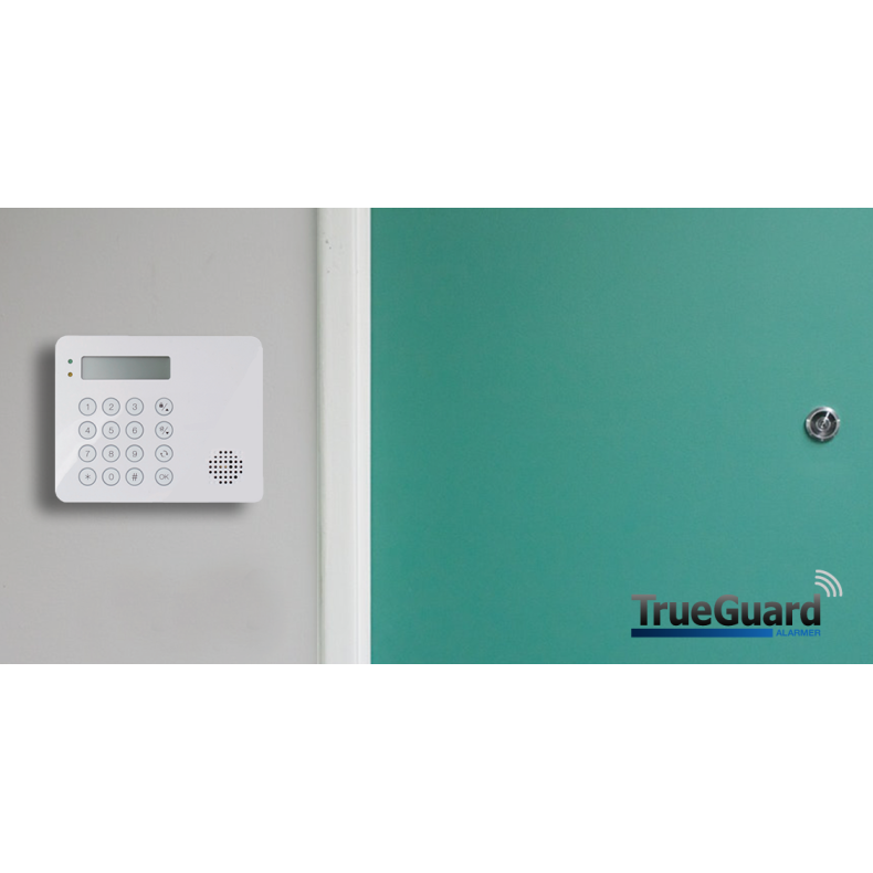 TrueGuard betjenings panel, med display og tag l�ser