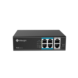 Milesight PoE switch, 4 x PoE, 2 x uplink, 60w