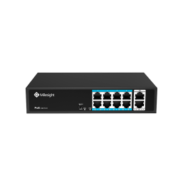 Milesight PoE switch, 8 x PoE, 2 x gigabit uplink, 120w