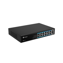 Milesight PoE switch, 16 x PoE, 2 x gigabit uplink, 200w