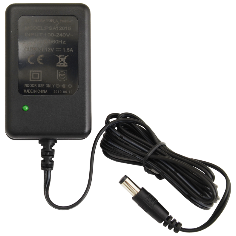 Strmforsyning til kamera, 12v 2000mA