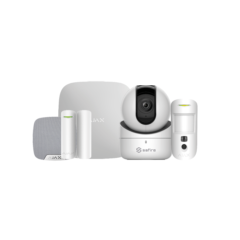 Ajax Hub2 StarterKit med foto, sirene &amp; WiFi kamera