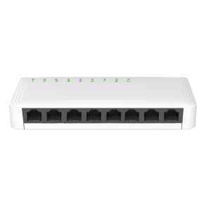 8 ports switch, 10/100/1000 mbps, 5V 1A