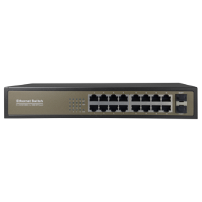  16 ports switch,16x RJ45 + 2x SFP Uplink, 10/100/1000