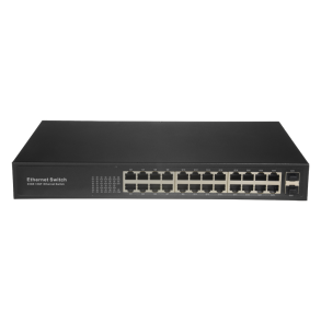 24 ports switch,24x RJ45 + 2x SFP Uplink, 10/100/1000