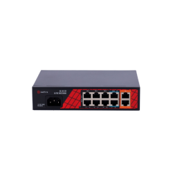 Safire PoE Switch 120W, 6x 30W PoE (100Mbps) &amp; 2x 60W PoE (100Mbps) &amp; 2x Uplink (1000Mbps), WatchDog