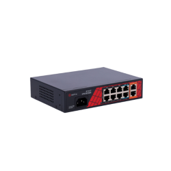 Safire PoE Switch 120W, 6x 30W PoE (100Mbps) &amp; 2x 60W PoE (100Mbps) &amp; 2x Uplink (1000Mbps), WatchDog