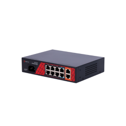Safire PoE Switch 120W, 6x 30W PoE (100Mbps) &amp; 2x 60W PoE (100Mbps) &amp; 2x Uplink (1000Mbps), WatchDog