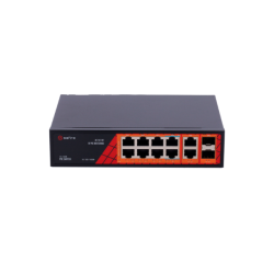 Safire PoE gigabit Switch 120W, 6x 30W PoE &amp; 2x 60W PoE &amp; 2x SFP Link &amp; 2x Uplink, PoE WatchDog