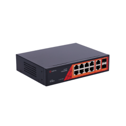 Safire PoE gigabit Switch 120W, 6x 30W PoE &amp; 2x 60W PoE &amp; 2x SFP Link &amp; 2x Uplink, PoE WatchDog