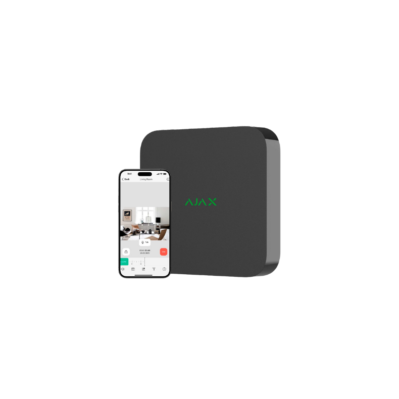 Ajax NVR, 16 kanals, sort