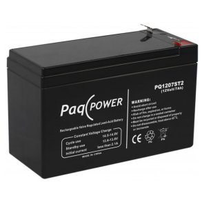 12V/7Ah PaqPOWER VRLA battery 5 years Superior