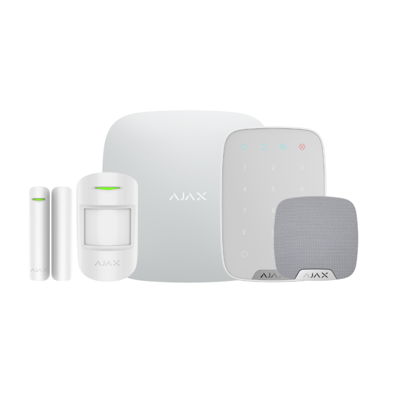 Ajax Hub2 StarterKit med sirene &amp; Keypad