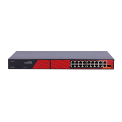 Safire PoE Switch 300W, 14x 30W PoE &amp; 2x 60W Gigabit PoE &amp; 2x Gigabit Uplink, WatchDog