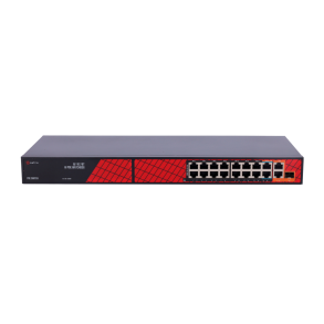 Safire PoE Switch 300W, 14x 30W PoE & 2x 60W Gigabit PoE & 2x Gigabit Uplink, WatchDog
