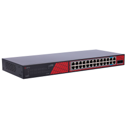  Safire PoE Switch 300W, 22x 30W Gigabit PoE &amp; 2x 60W Gigabit PoE &amp; 2x Gigabit Uplink &amp; 2x SFP, Watc