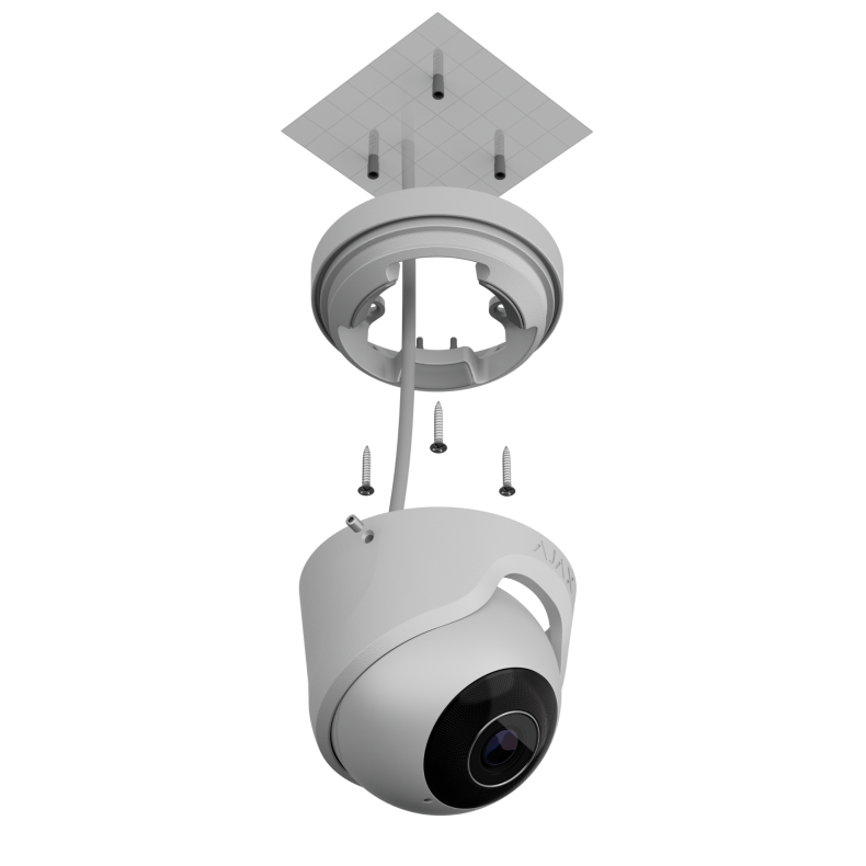 Ajax TurretCam, 5 MP, 4 mm, hvid