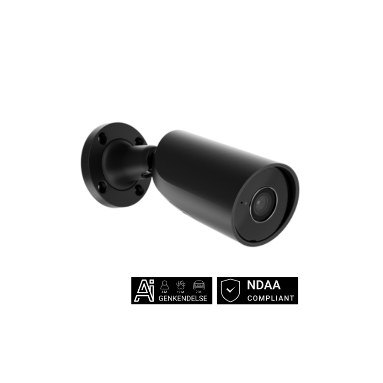 Ajax BulletCam, 5 MP, 4 mm, sort