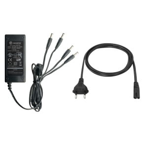 Strmforsyning med 4 x 12V output. 5A