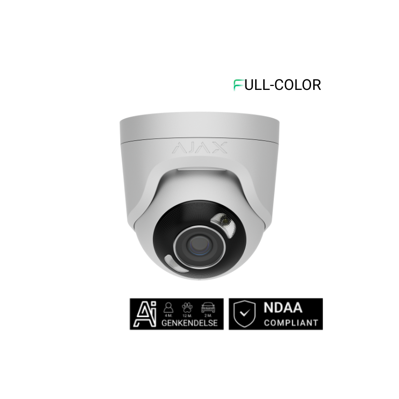 Ajax TurretCam HL (5 Mp/2.8 mm) Hvid Full Color