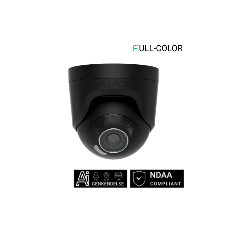 Ajax TurretCam HL (8 Mp/4 mm) Sort Full Color