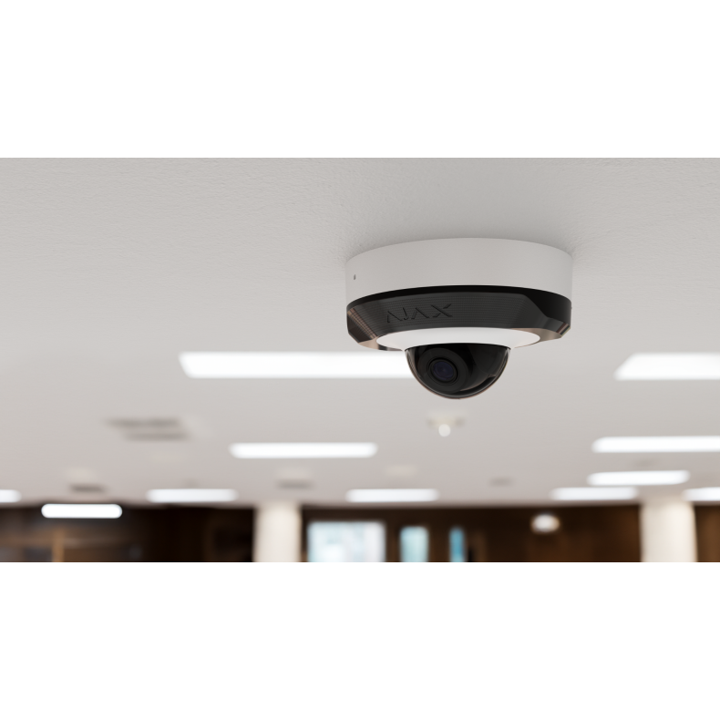 Ajax DomeCam Mini, 5 MP, 4 mm, hvid