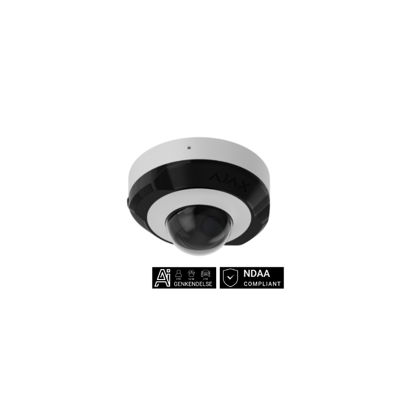 Ajax DomeCam Mini, 5 MP, 2,8 mm, hvid