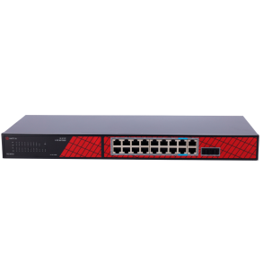  Safire PoE Switch Gigabit 240W, 14x 30W PoE+ & 2x 60W PoE & 2x Uplink & 2x SFP, WatchDog