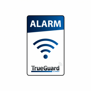Alarm klistermrke TrueGuard. Tryk p begge sider
