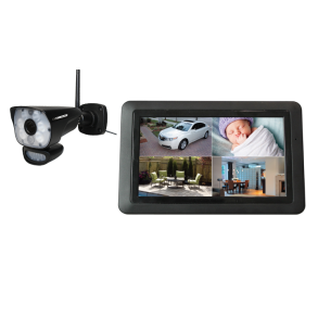 Trdls HD videoovervgningsst m. PIR kamera m. hvidt sensorlys