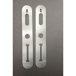 Bagplade/d�kplade til T-Lock UNIVERSAL/SCANDI 39mm, rustfrit st�l, 2 stk.