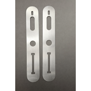 Bagplade/d�kplade til T-Lock UNIVERSAL/SCANDI 39mm, rustfrit st�l, 2 stk.