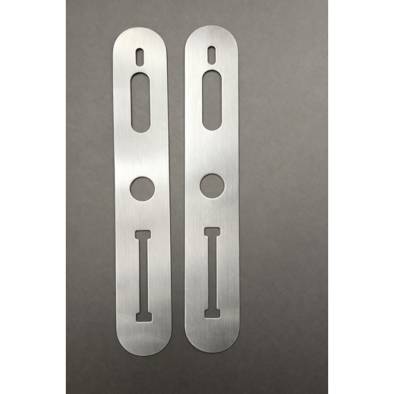 Bagplade/d�kplade til T-Lock UNIVERSAL/SCANDI 39mm, rustfrit st�l, 2 stk.