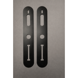 Bagplade/d�kplade til T-Lock UNIVERSAL/SCANDI 39mm, sort, 2 stk.