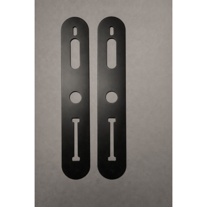 Bagplade/d�kplade til T-Lock UNIVERSAL/SCANDI 39mm, sort, 2 stk.