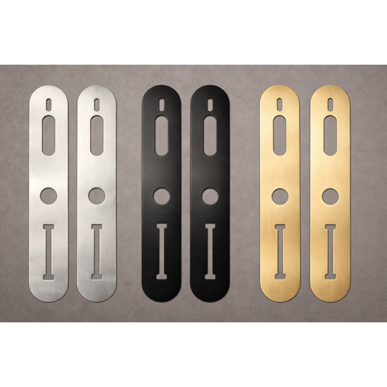 Bagplade/d�kplade til T-Lock UNIVERSAL 39mm, messing PWD, 2 stk.