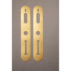 Bagplade/d�kplade til T-Lock UNIVERSAL 39mm, messing PWD, 2 stk.