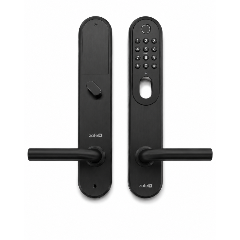 Zafe T-Lock Oval, rustfrit st�l. Fysiske knapper